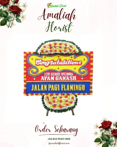 Bunga Papan Congratulation di Margosuko Industrial Park